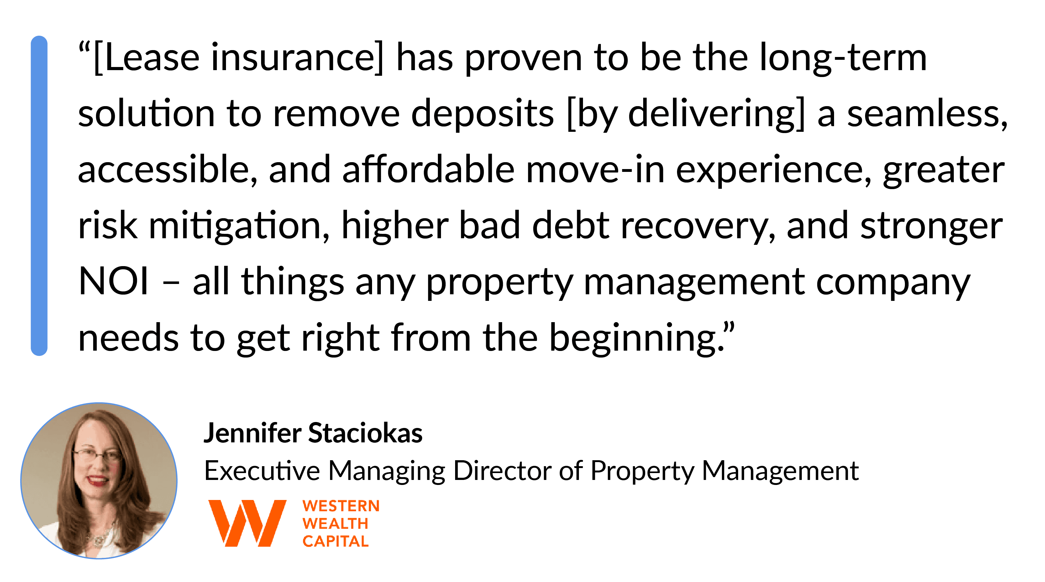 Multifamily Shift to Smarter Loss Protection-Jennifer Staciokas, Executive Managing Director of Property Management for Western Wealth Capital