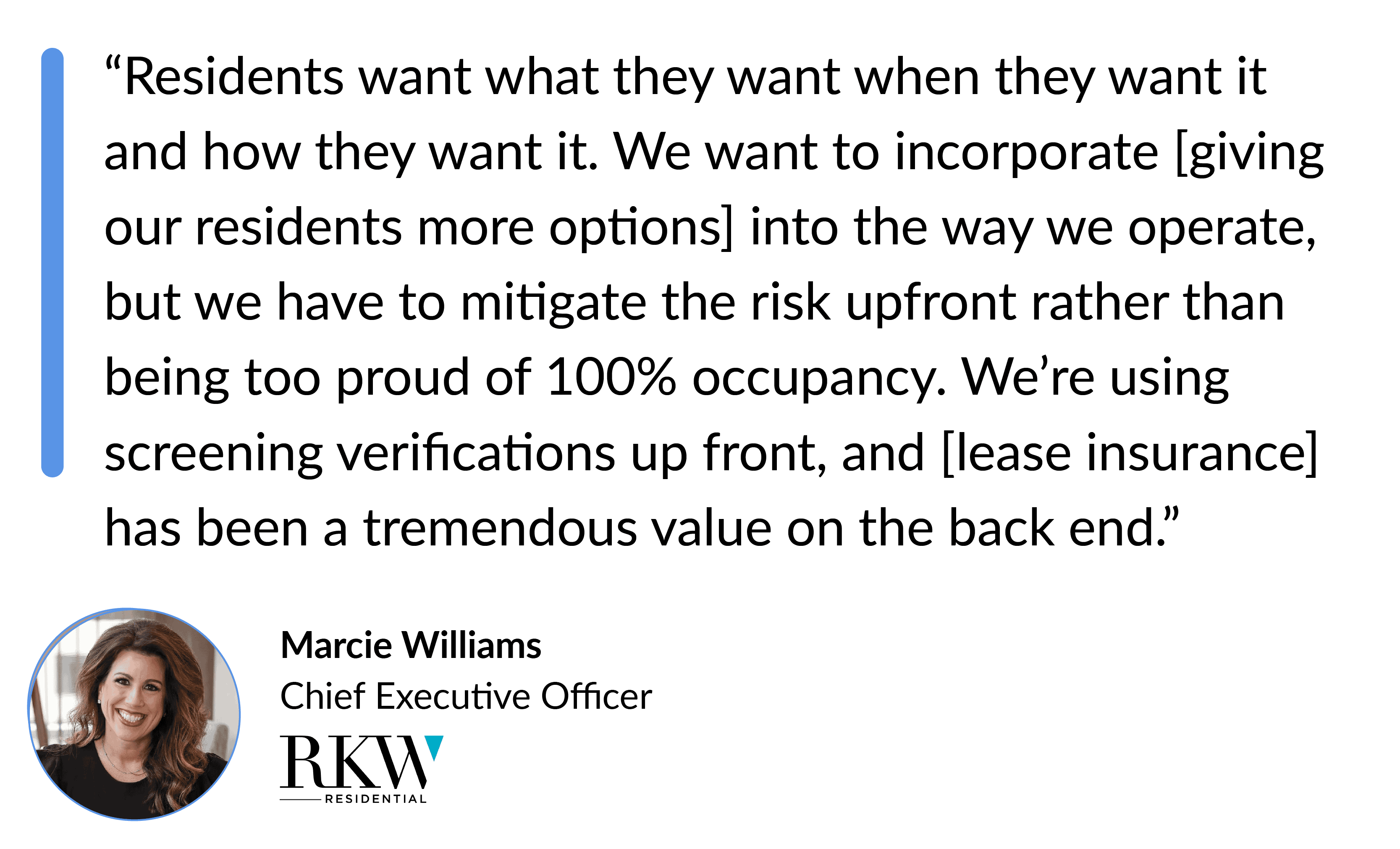 Multifamily Shift to Smarter Loss Protection-Marcie Williams, CEO at RKW Residential