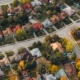 Houses in Canada in a residential district